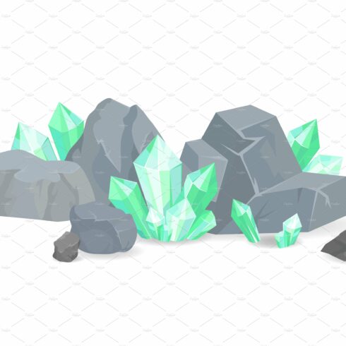 Green Crystals Among Stones cover image.