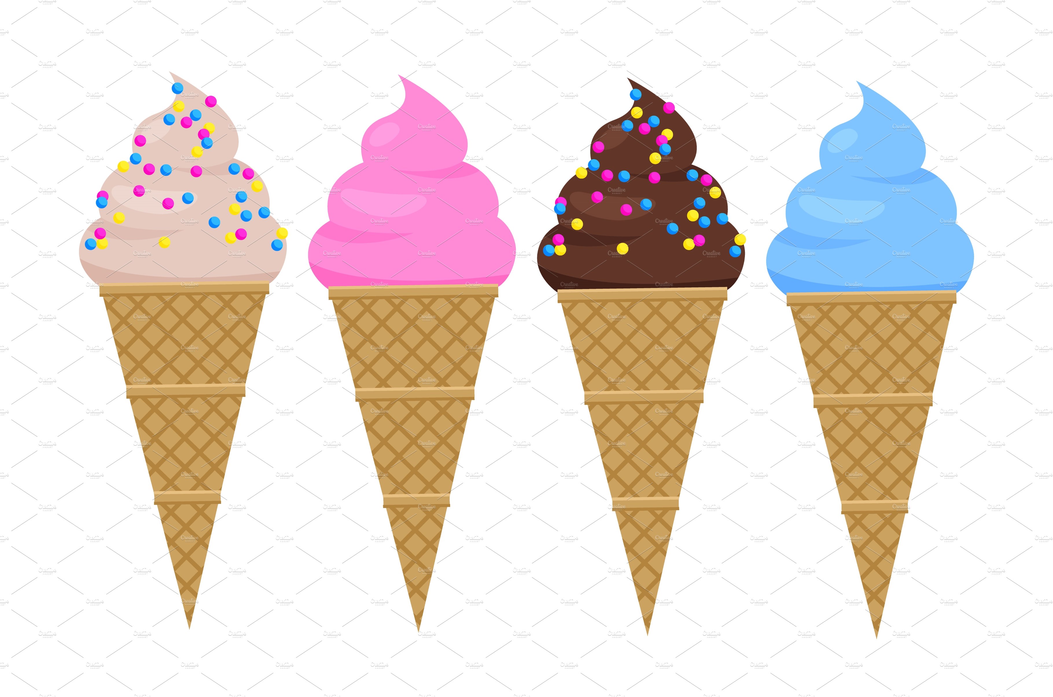 Delicious Ice Cream in Crispy Cone cover image.