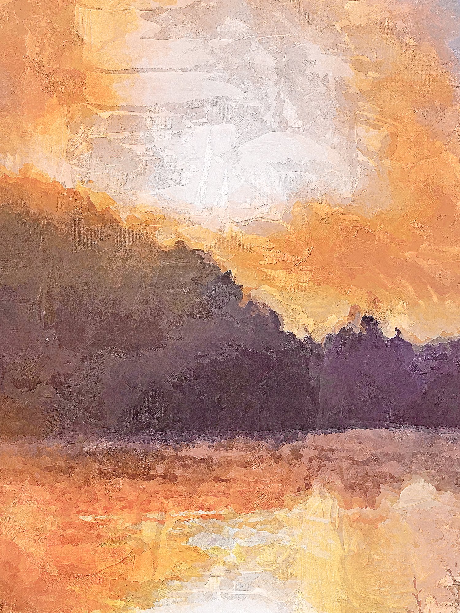 Sunset Painting on Canvas cover image.