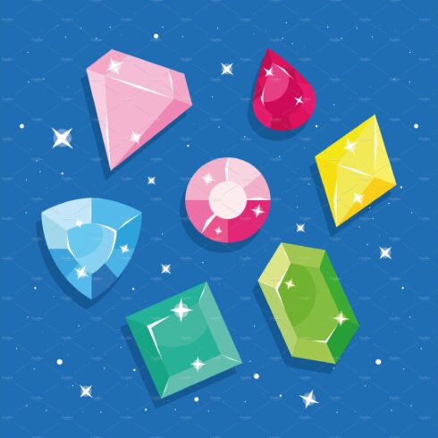 set of diamonds and gems cover image.