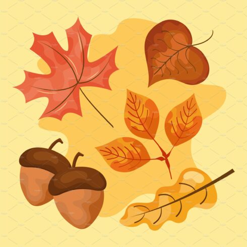 icons of autumn leaves cover image.