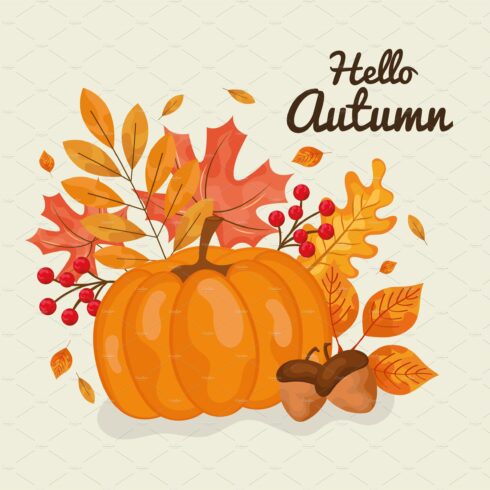 hello autumn banner cover image.