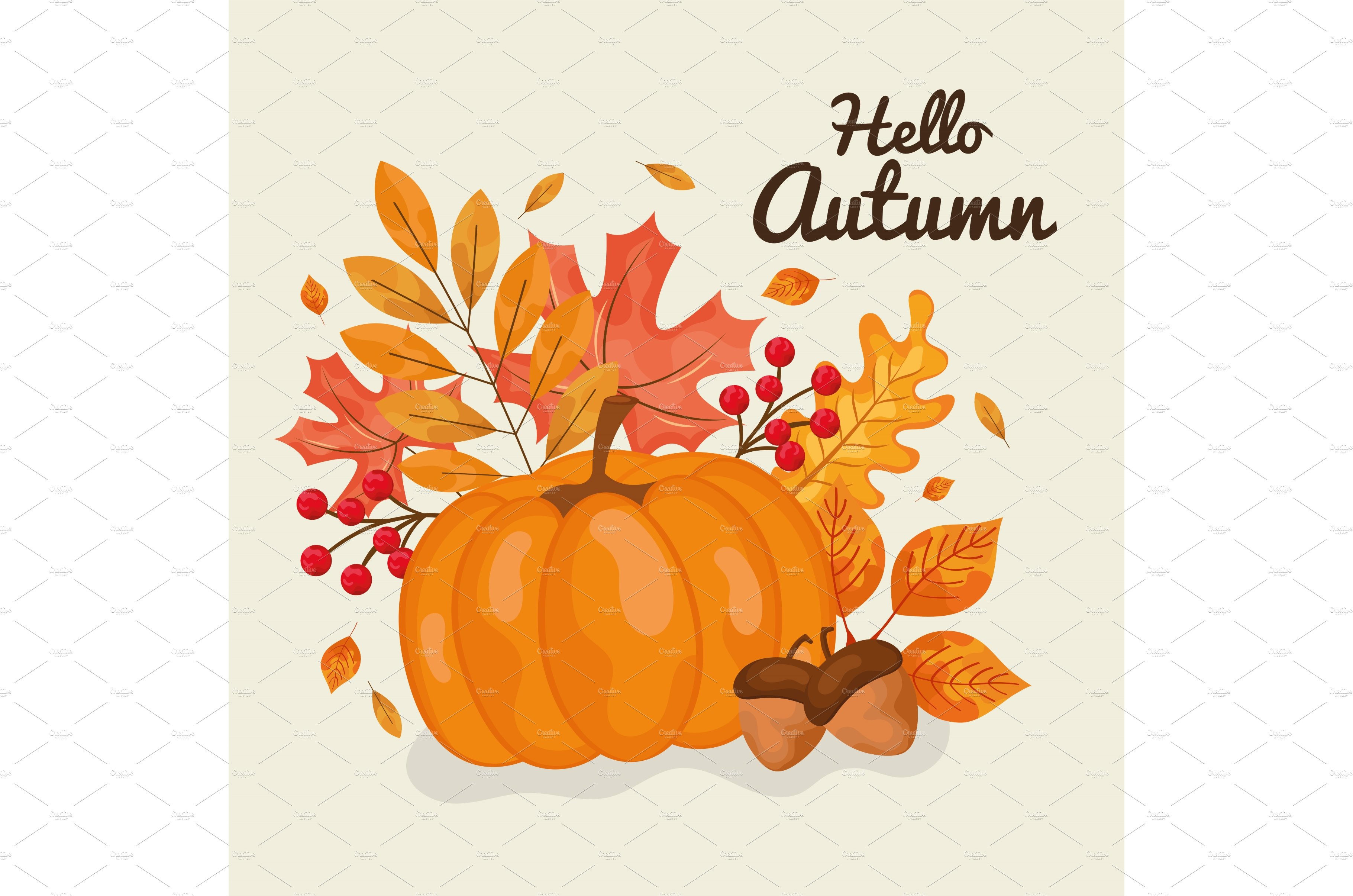 hello autumn banner cover image.