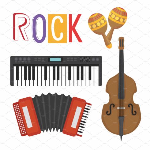 rock instrument icons cover image.