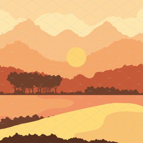 savanna sunset landscape cover image.