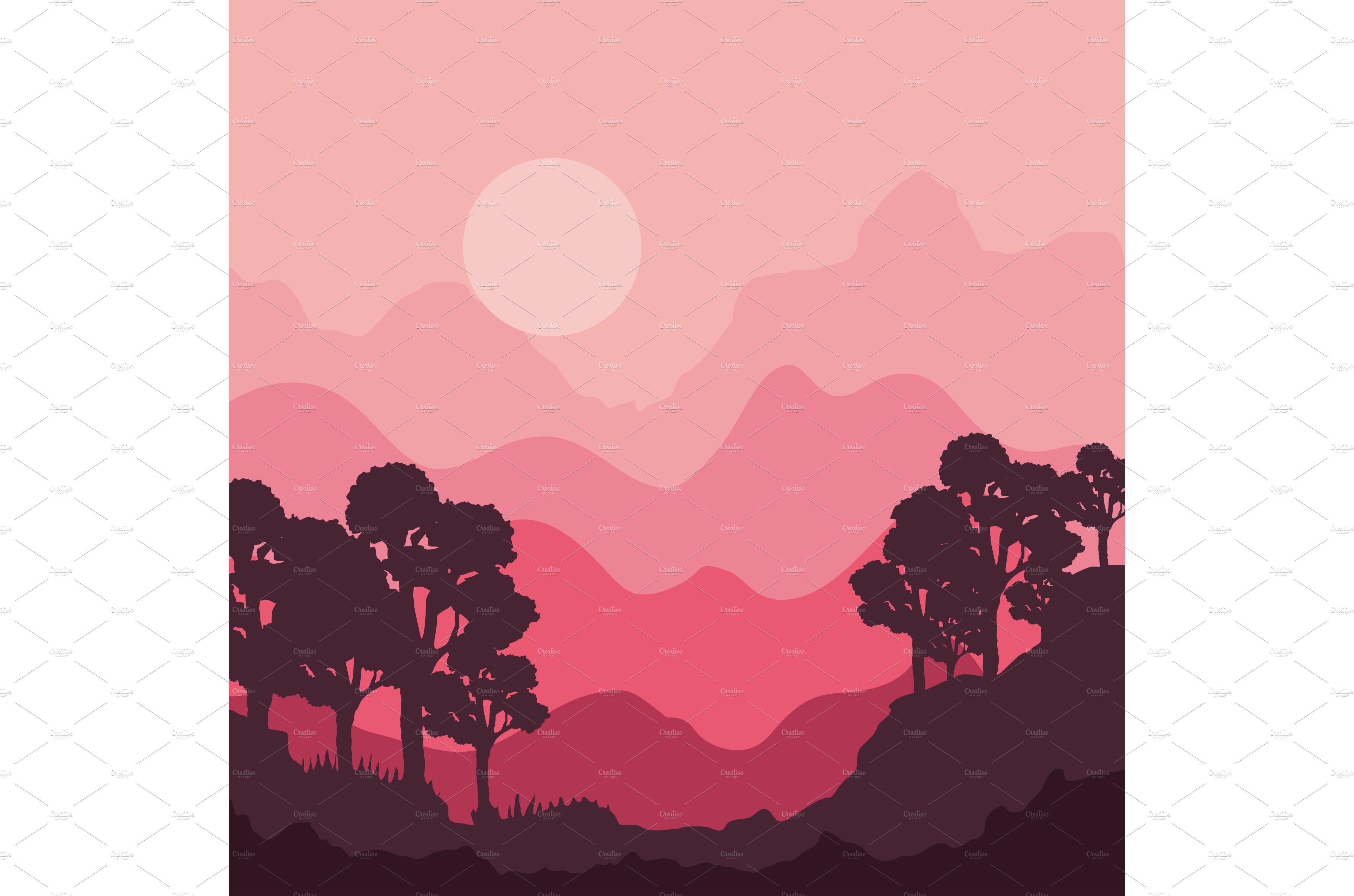 trees and sunset landscape cover image.