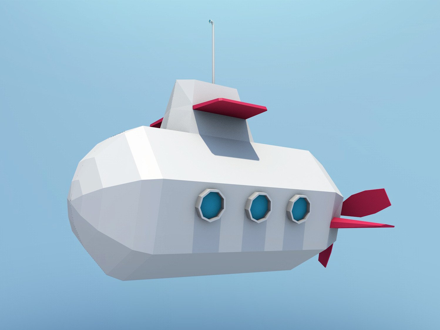Cartoon Submarine preview image.
