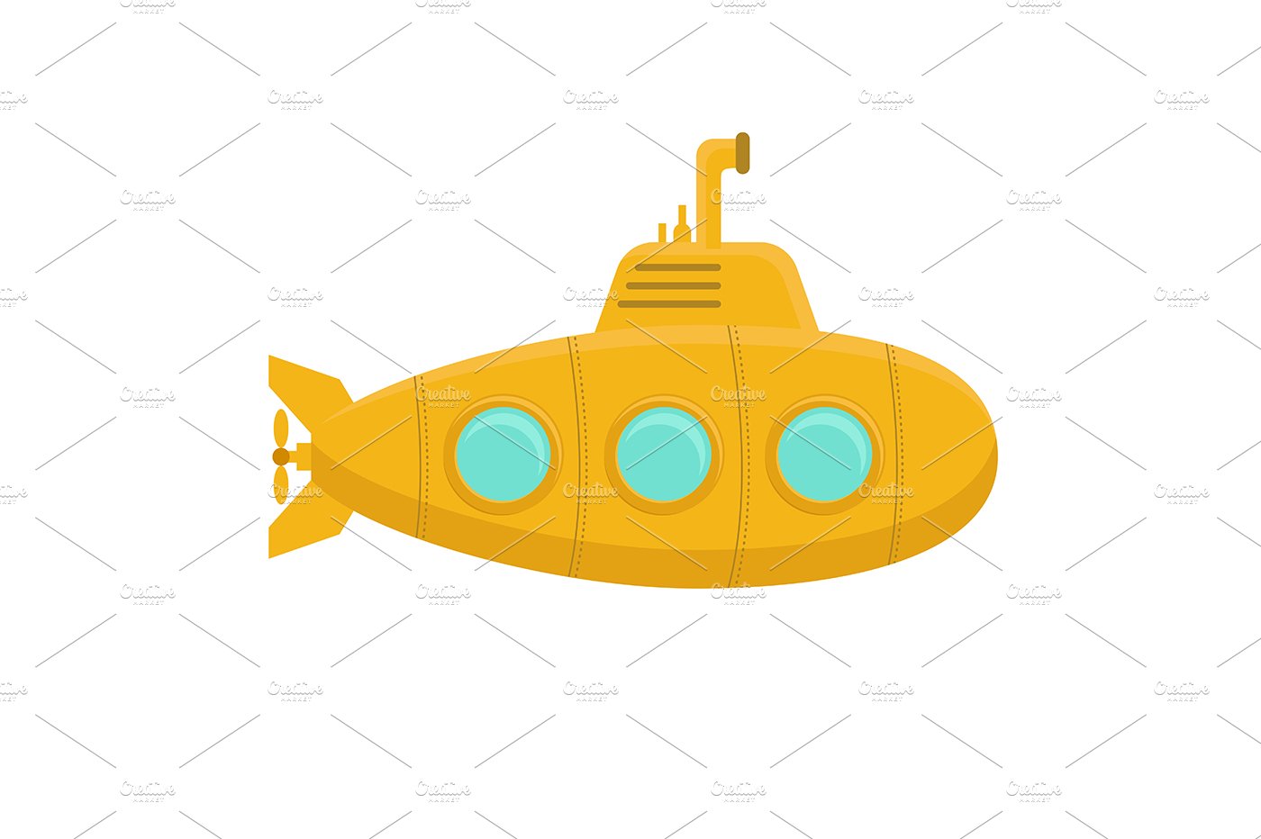 Yellow Submarine with Periscope preview image.