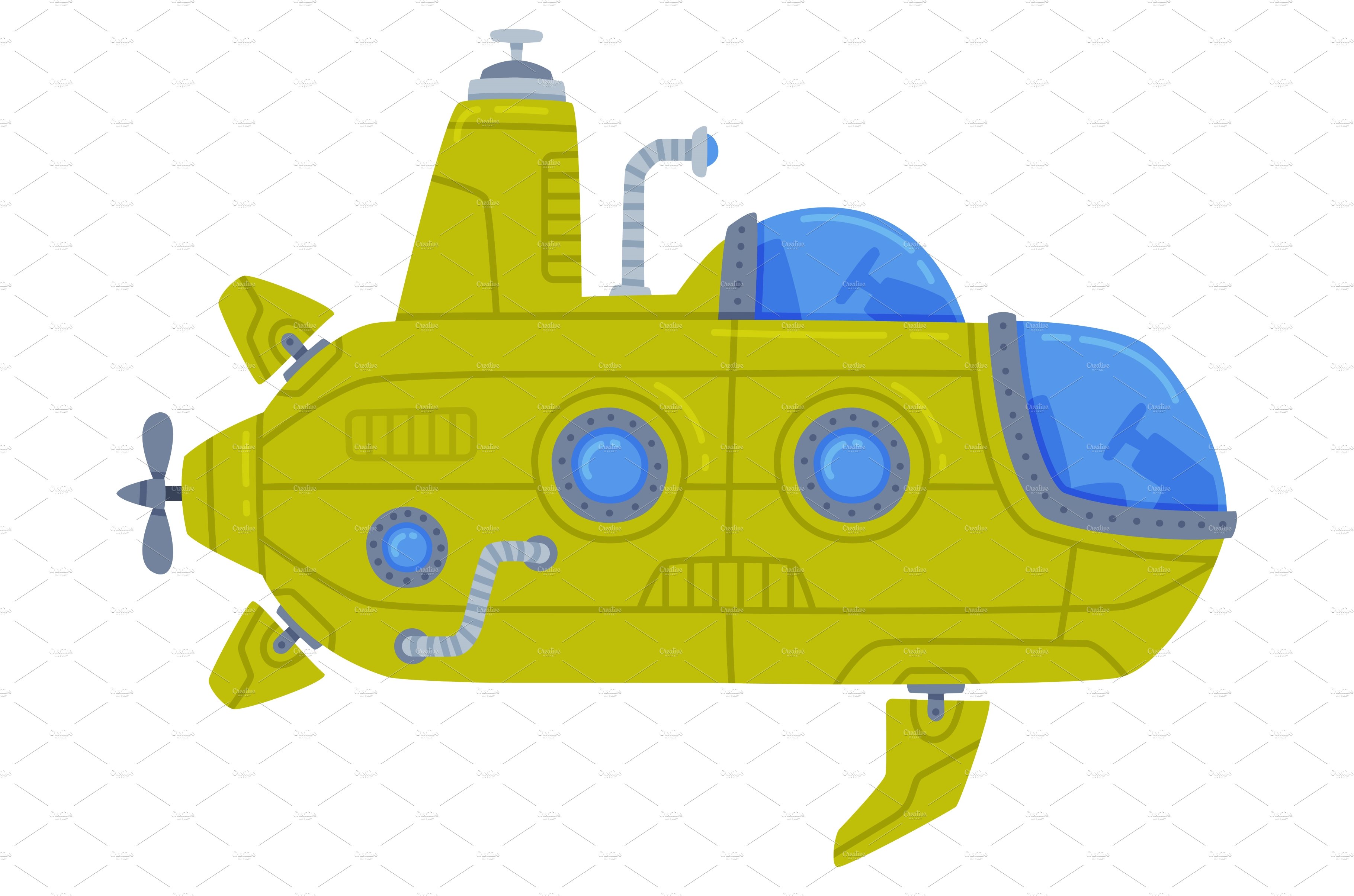 Green Submarine Watercraft Swimming cover image.