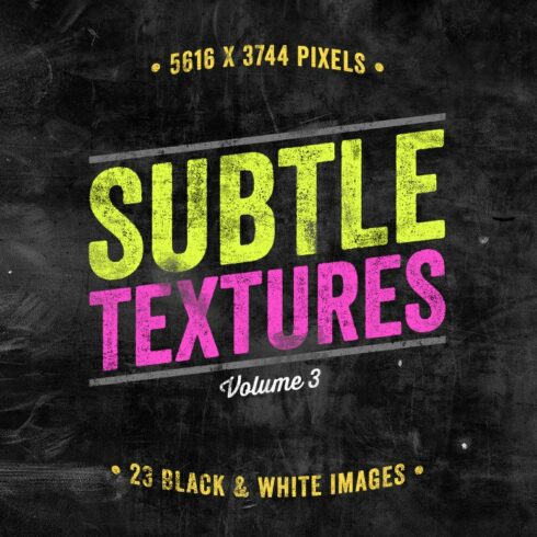 Subtle Textures Pack Volume 3 cover image.