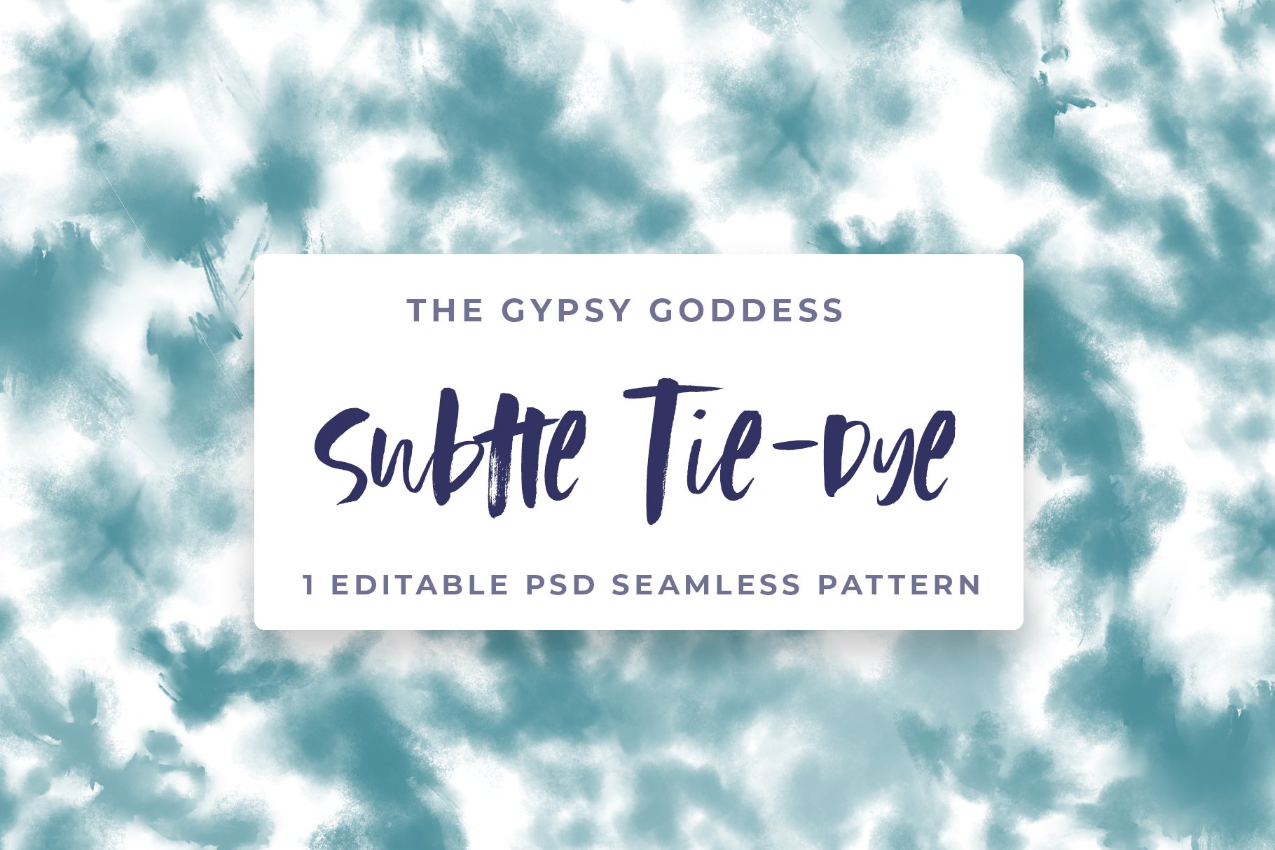 Subtle Tie-Dye Seamless Pattern cover image.