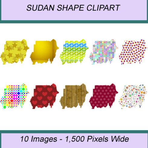 SUDAN SHAPE CLIPART ICONS cover image.