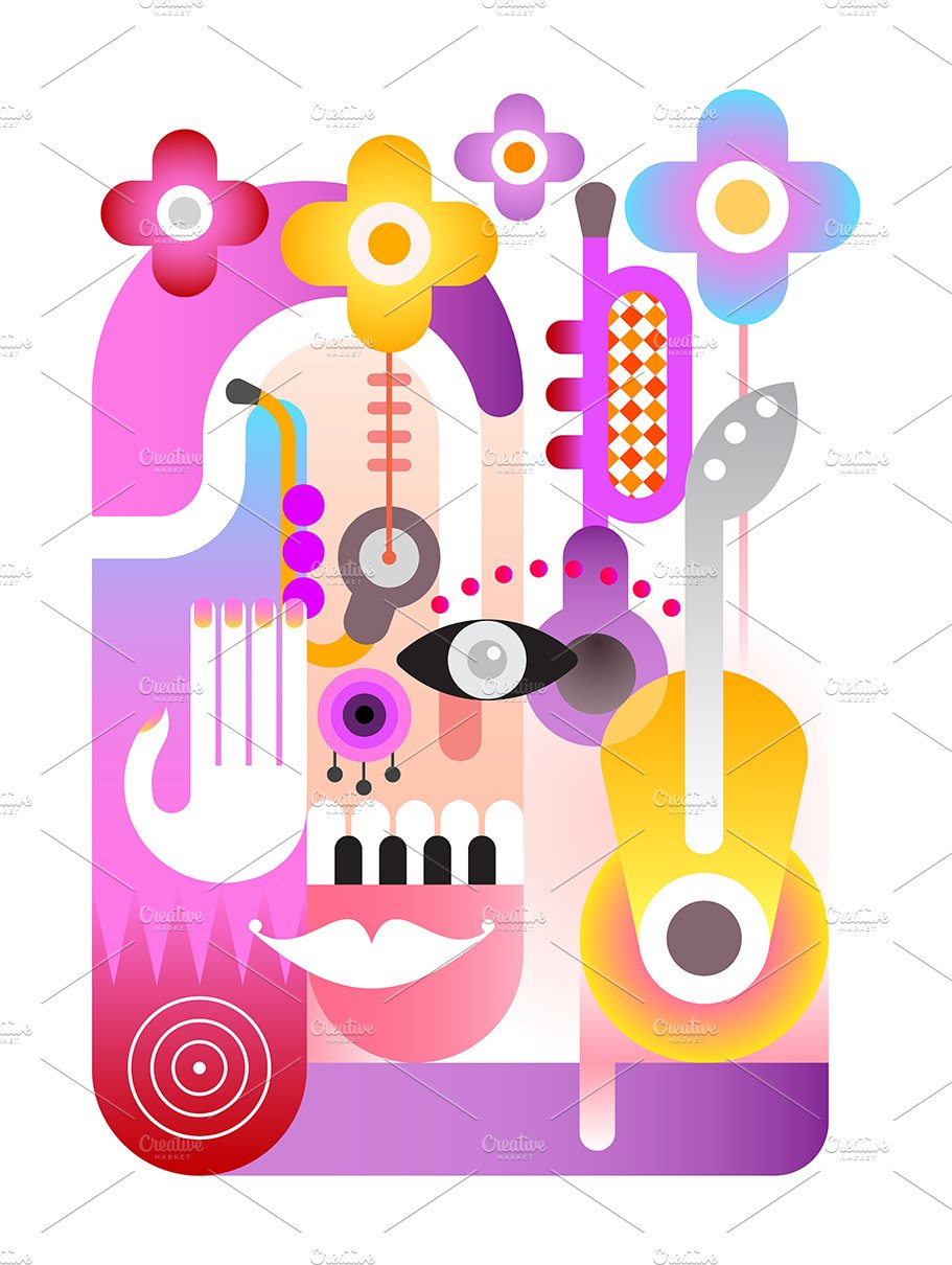 Music Festival vector design preview image.