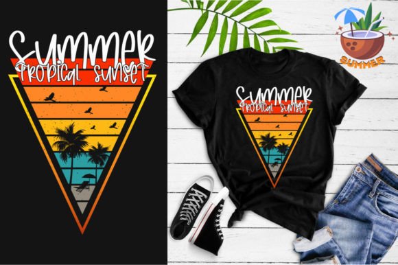 summer tropical sunset t shirt graphics 66683210 1 580x386 474