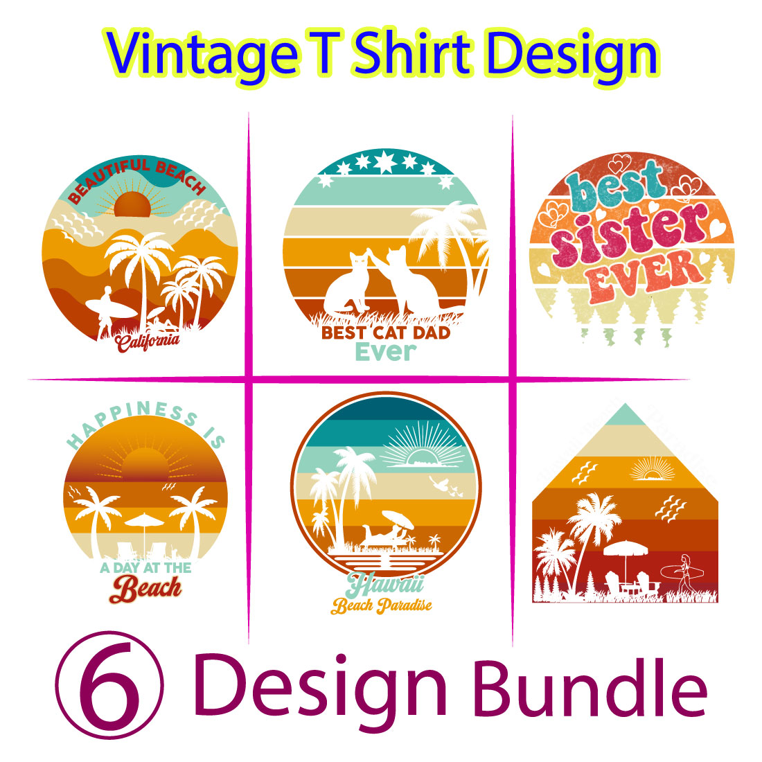 summer vintage design bundle 2 223