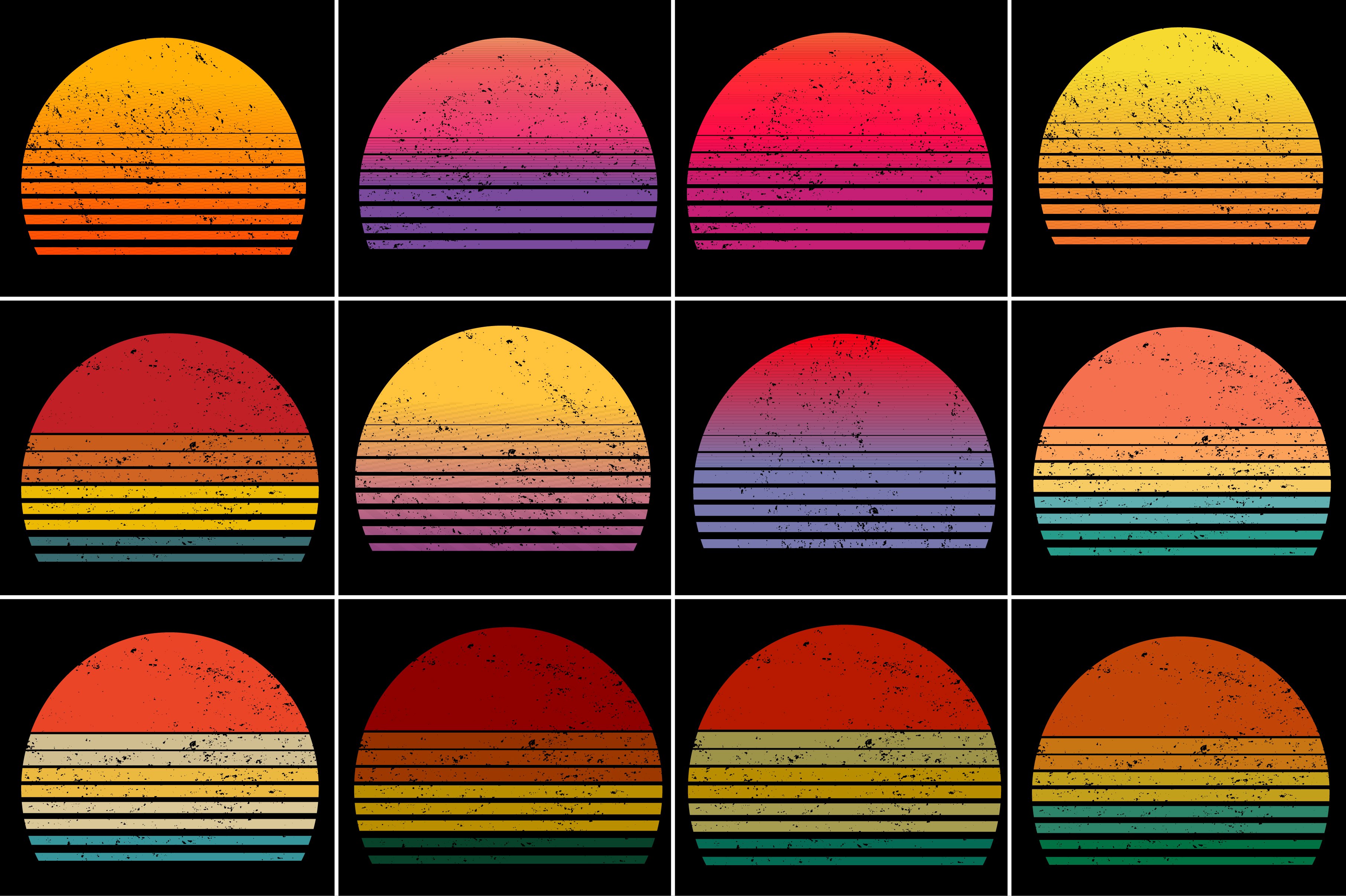 sunset colorful background for t shirt design 28129 300