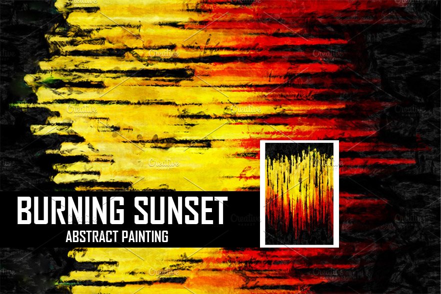 abstract sunset painting cover image.