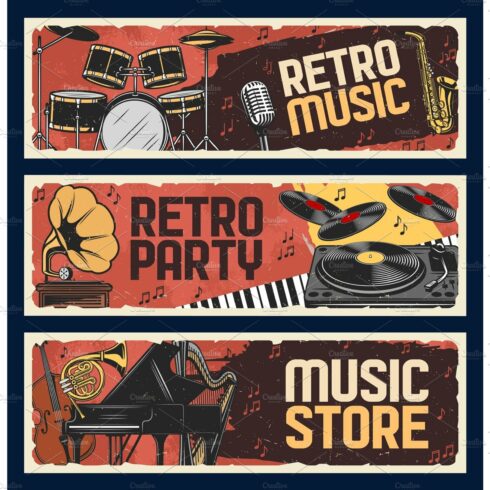 Music store banners cover image.