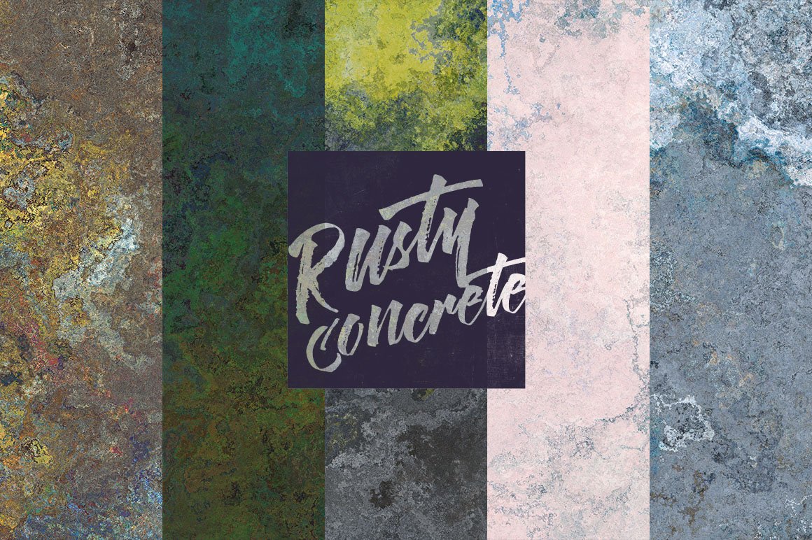 Rusty concrete texture cover image.