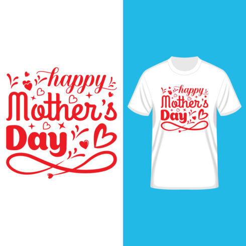Happy mother's day t-shirt design only for $8 cover image.