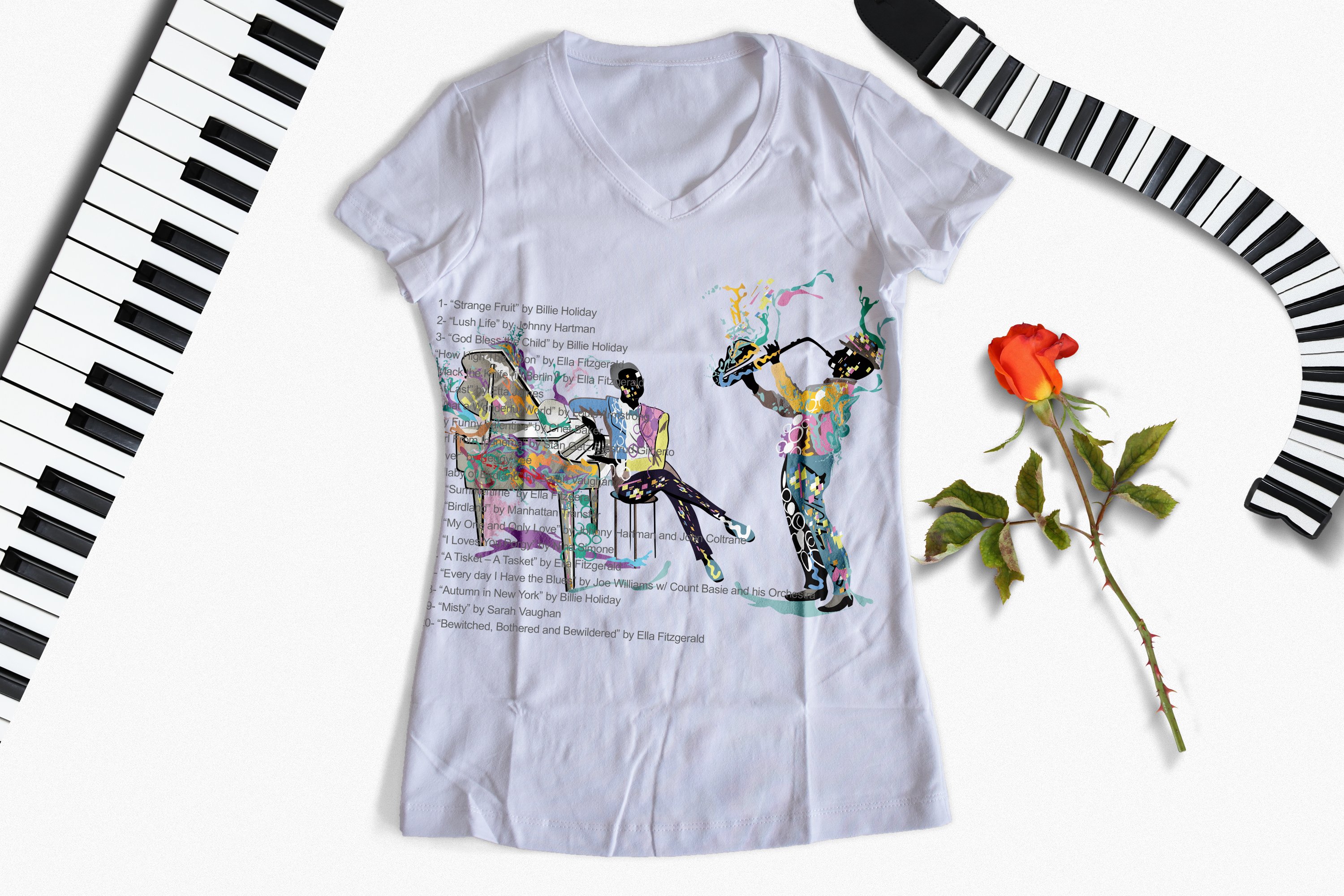 t shirt and music rose scened 751