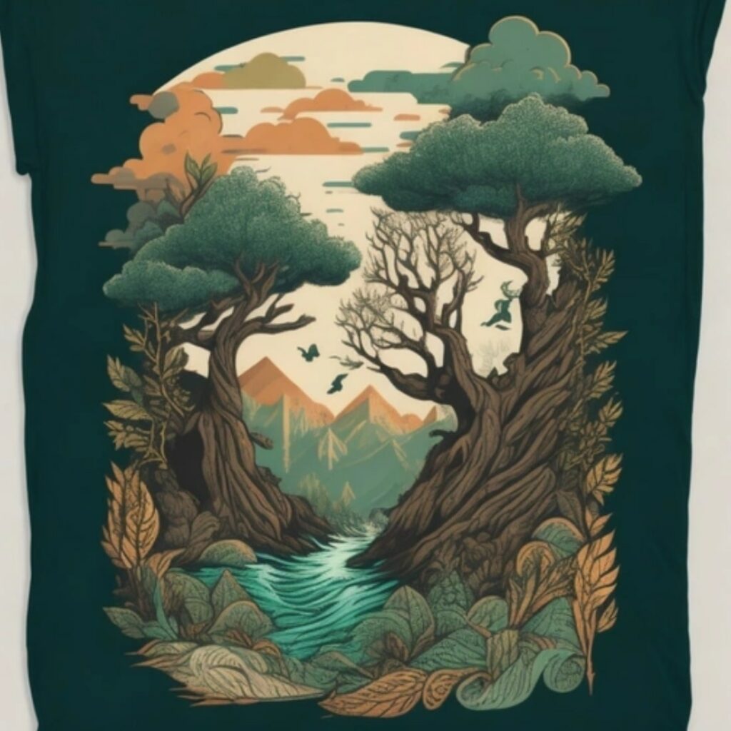 Forest T-Shirt design - MasterBundles