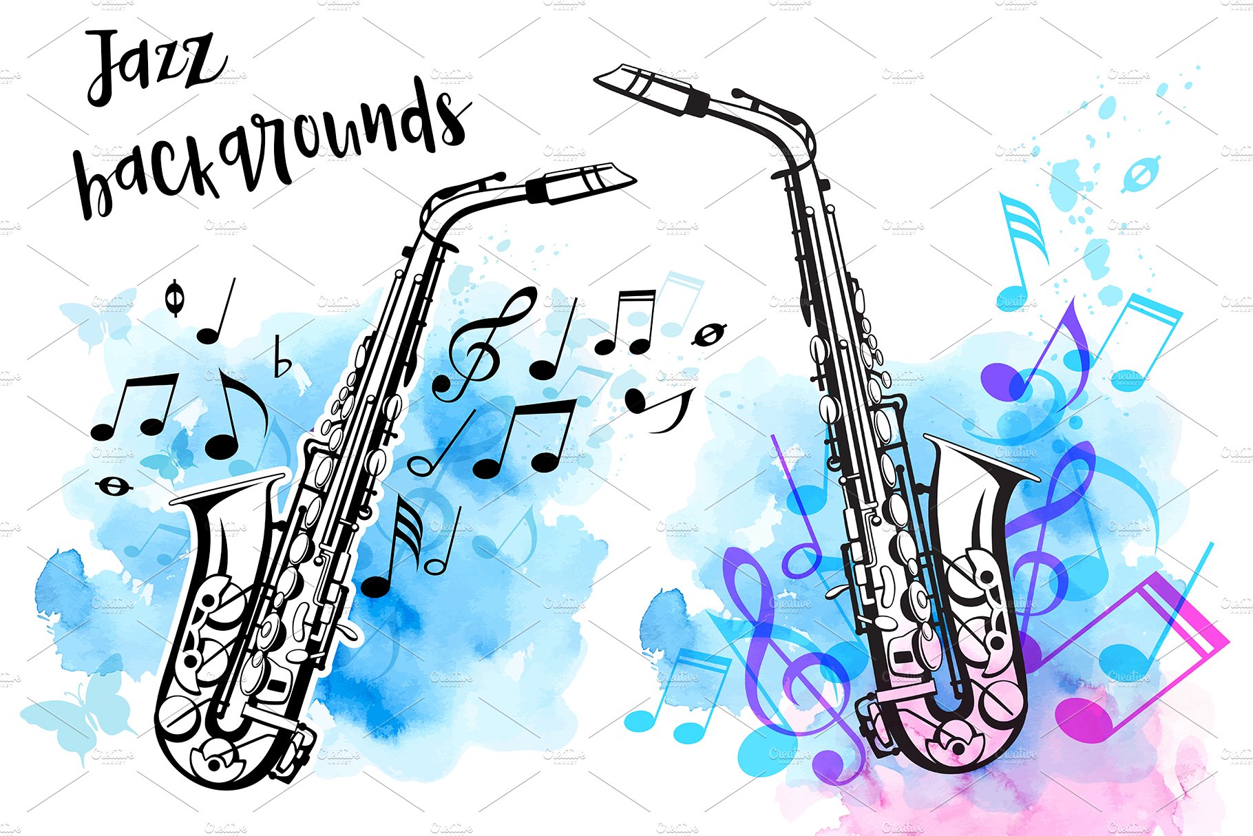 Jazz Music Backgrounds cover image.