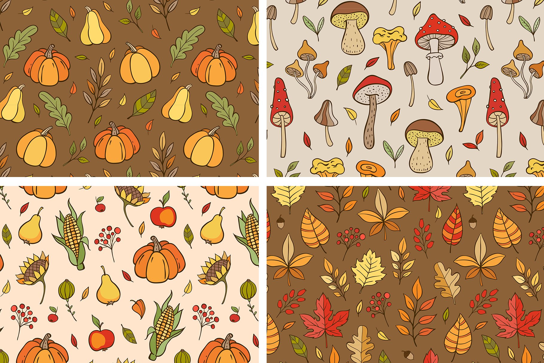 Autumn doodle & lettering kit. By Sentimental Postman