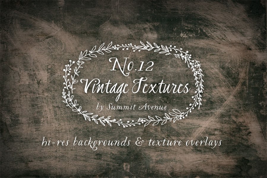 Vintage Textures & Overlays cover image.
