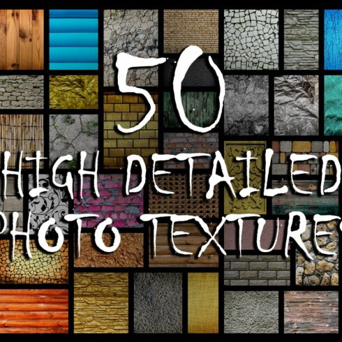 50 in 1 Photo Textures Pack (Vol.1) cover image.