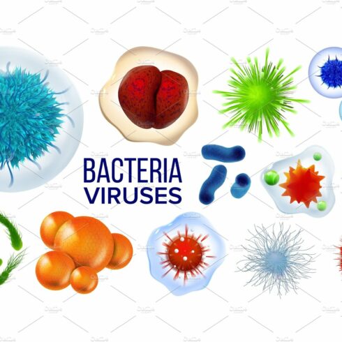 Microscopic Viruses Bacteria cover image.