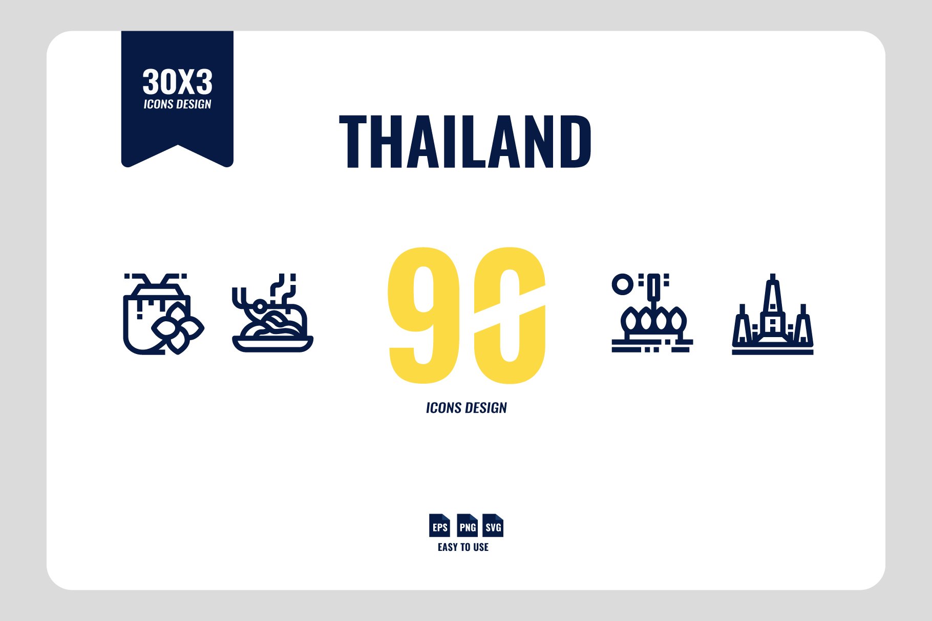 Thailand 90 Icons cover image.