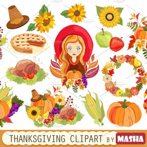 THANKSGIVING clipart cover image.