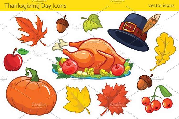 Thanksgiving Decorative Elements cover image.