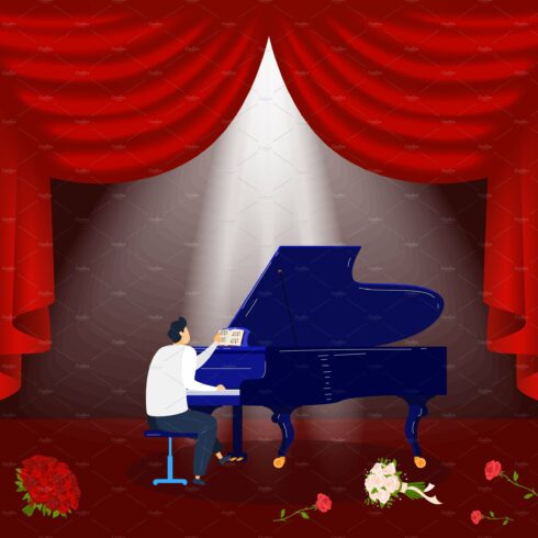 Music theater, piano entertainment cover image.
