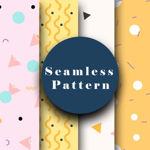 Seamless Pattern and kids room wallpapers cover image.