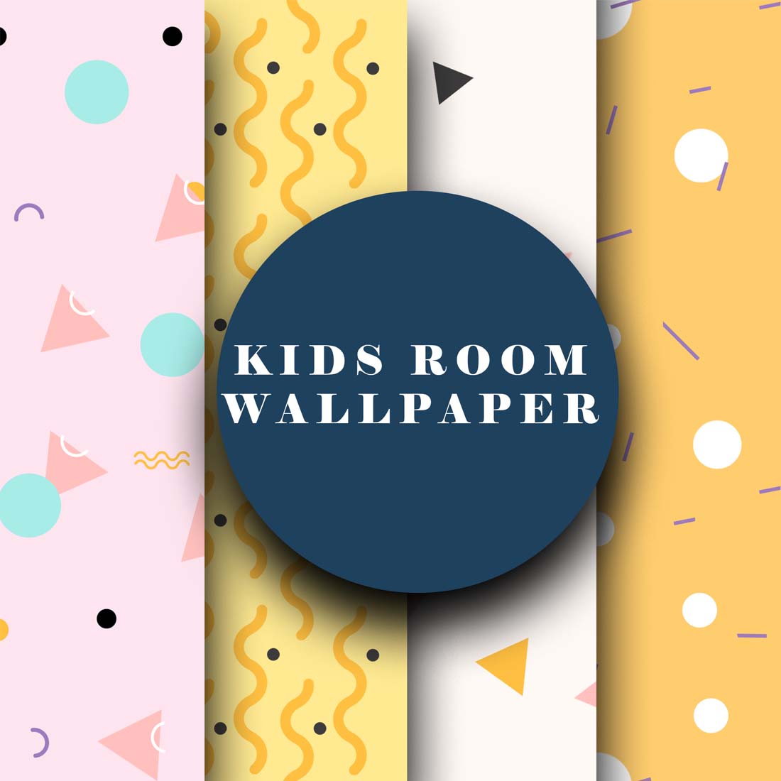Seamless Pattern and kids room wallpapers preview image.