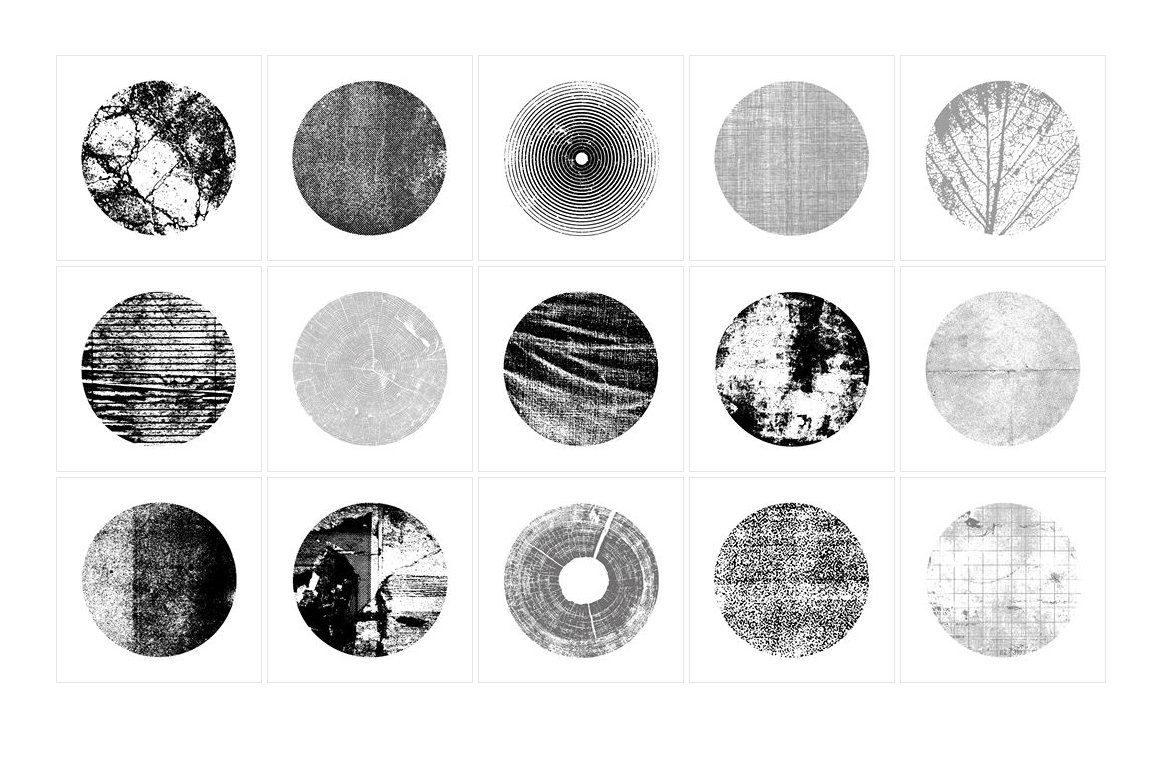 30 Circular Vector Textures preview image.