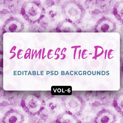Tie Dye Seamless Patterns Vol- 06 cover image.