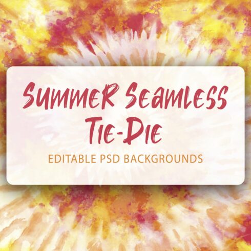 Summer Seamless Digital Tie-Dye cover image.