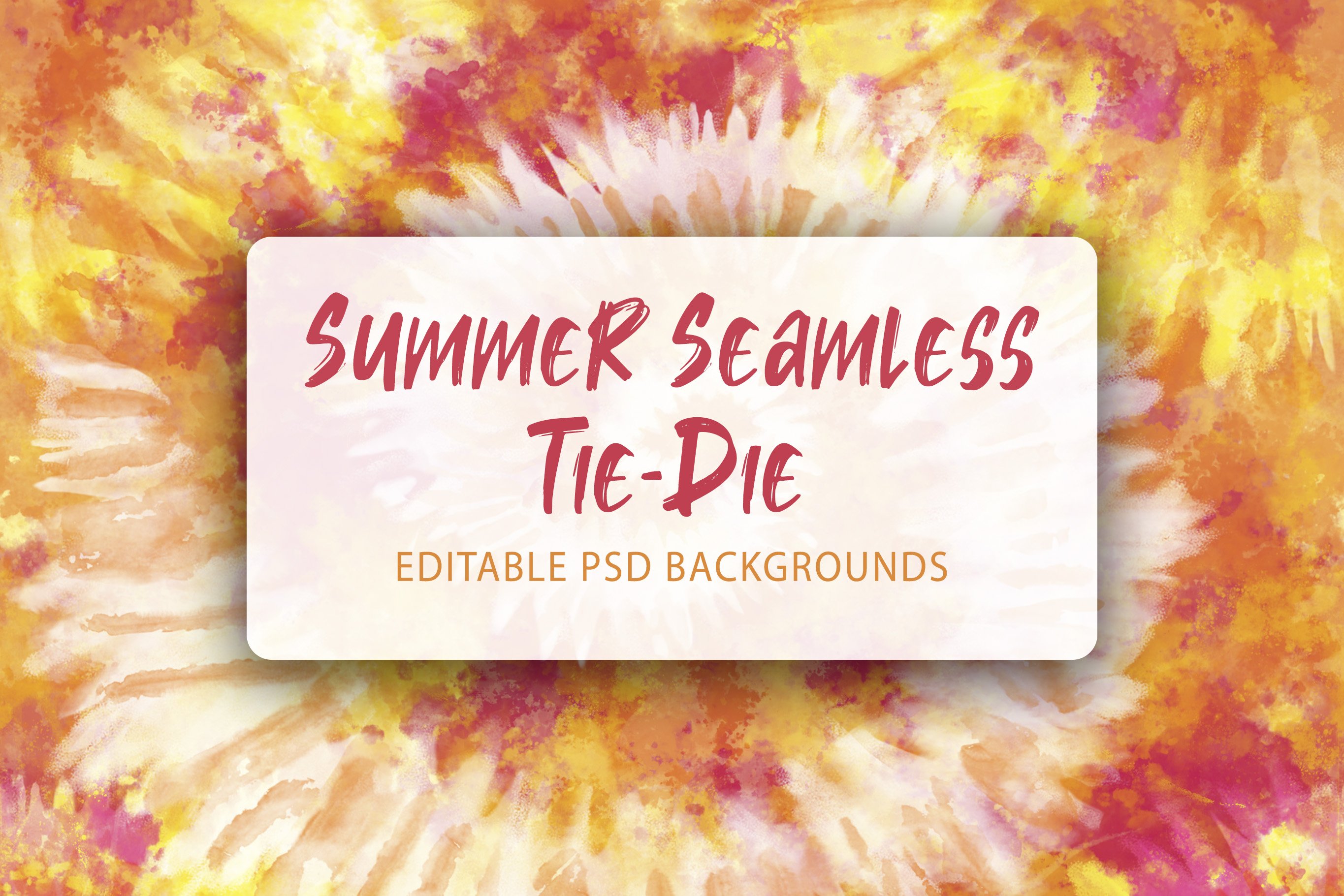 Summer Seamless Digital Tie-Dye cover image.
