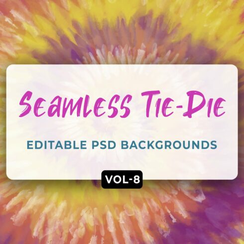 Tie Dye Seamless Patterns Vol- 08 cover image.