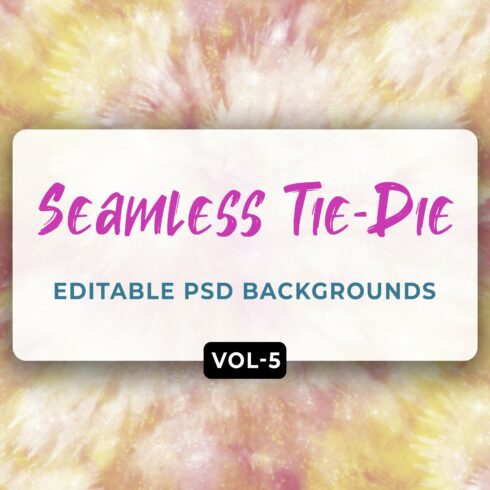 Tie Dye Seamless Patterns Vol- 05 cover image.
