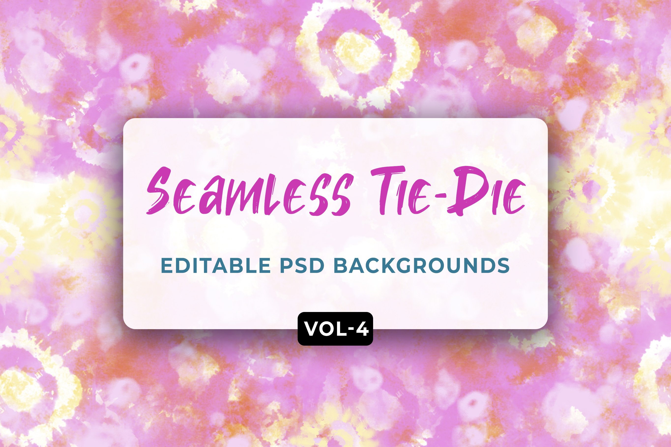 Tie Dye Seamless Patterns Vol- 04 cover image.