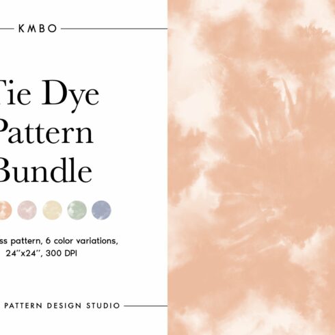 Bohemian Tie Dye Pattern Bundle cover image.