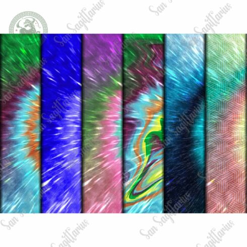 12 Files Png Bundle Tie Dye Patterns cover image.