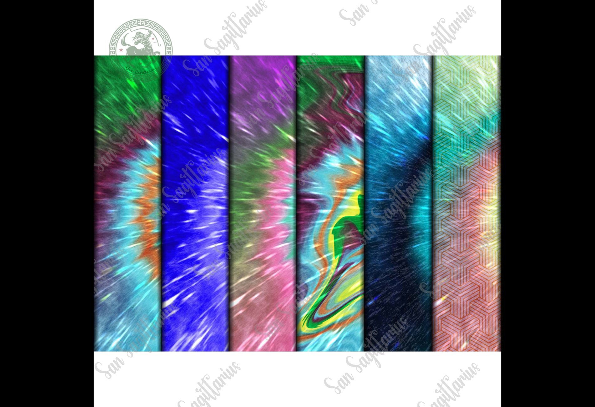 12 Files Png Bundle Tie Dye Patterns cover image.