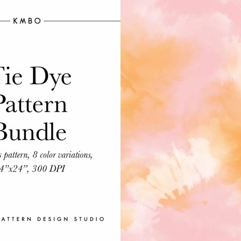 Tie Dye Seamless Pattern Bundle cover image.