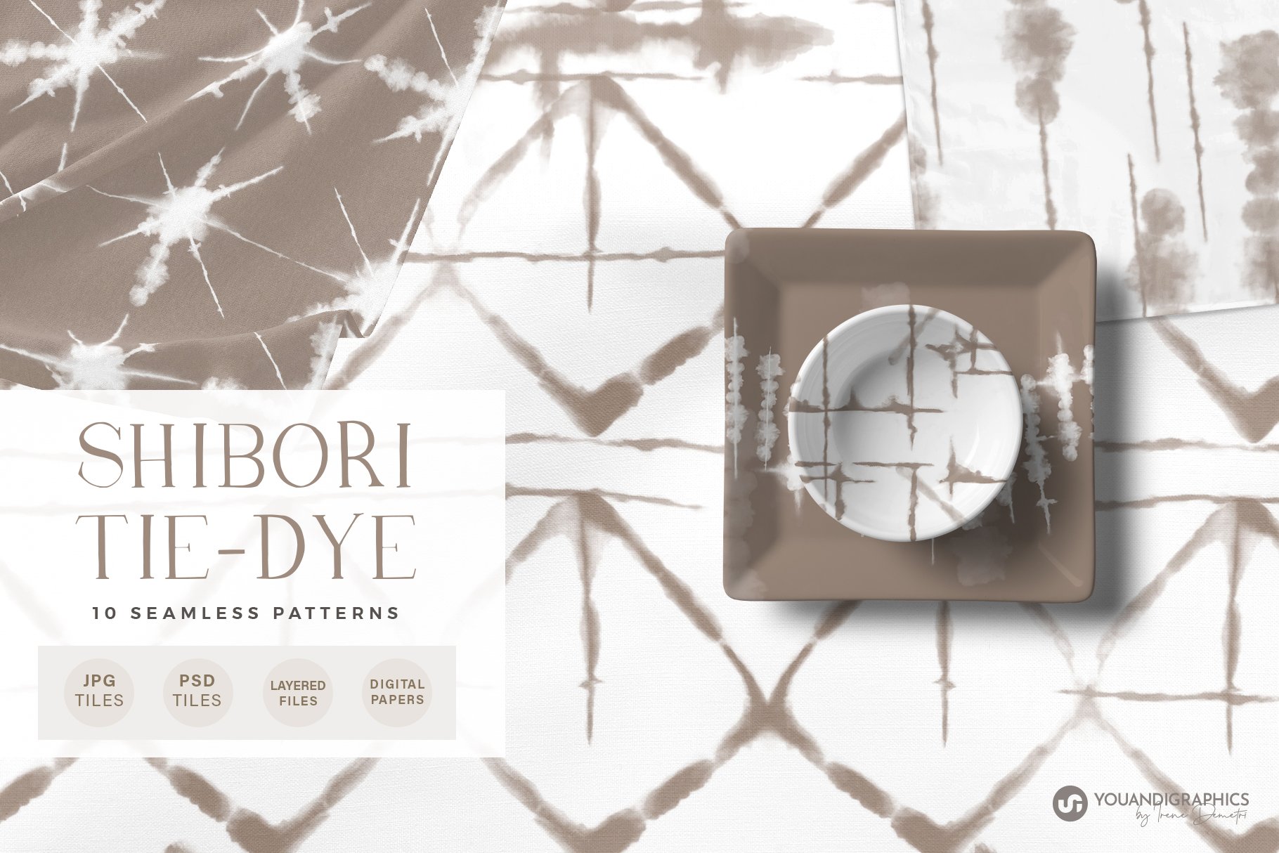Tie-Dye Seamless Patterns - Shibori cover image.