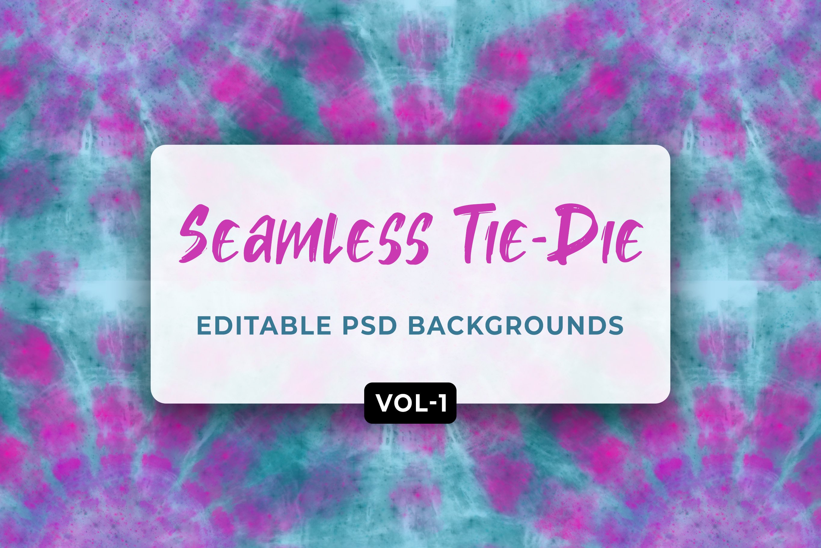 Tie Dye Seamless Patterns Vol- 01 cover image.